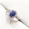 Image 3 : Silver Sapphire Ring (~Size 0) (~length 0 inches), Suggested Retail Value $160