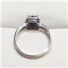 Image 4 : Silver Sapphire Ring (~Size 0) (~length 0 inches), Suggested Retail Value $160