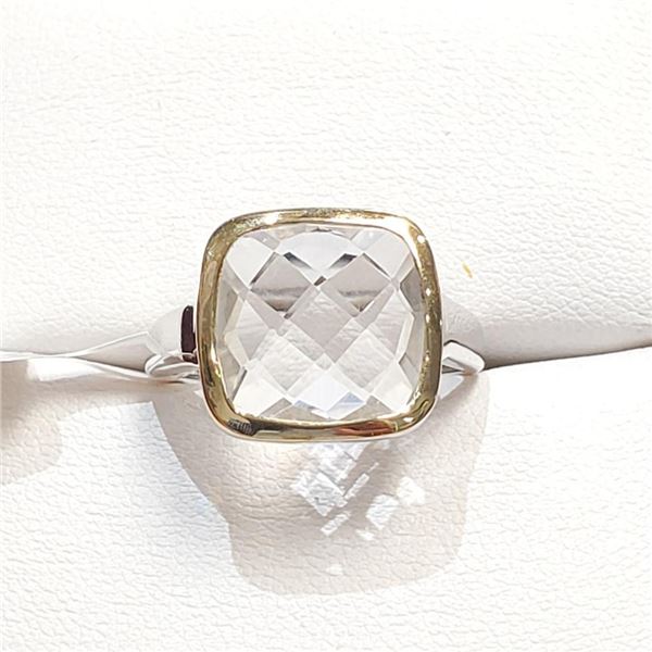 Brass Crystal Ring (~Size 0) (~length 0 inches), Suggested Retail Value $100