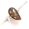 Image 2 : Silver Canadian Amolite Ring (~Size 0) (~length 0 inches), Suggested Retail Value $240