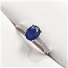 Image 3 : Silver Sapphire(1ct) Ring (~Size 0) (~length 0 inches), Suggested Retail Value $200