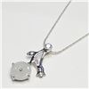 Image 3 : Silver Carved Jadeit Necklace (~Size 0) (~length 0 inches), Suggested Retail Value $240