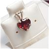 Image 2 : Silver Garnet Pendant (~Size 0) (~length 0 inches), Suggested Retail Value $60