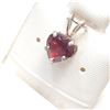 Image 3 : Silver Garnet Pendant (~Size 0) (~length 0 inches), Suggested Retail Value $60