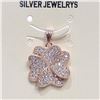 Image 1 : Silver Cubic Zirconia Pendant (~Size 0) (~length 0 inches), Suggested Retail Value $100