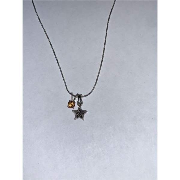 Silver Set Of 2 Pendants With Chain Necklace Suggested Retail Value $50