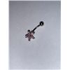 Image 2 : Pink Flower Belly Button Ring