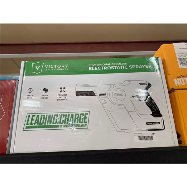 Leading charge electrostatic sprayer