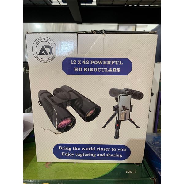 12 x 42 powerful HD binoculars