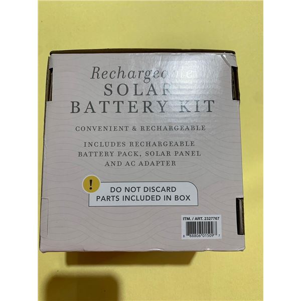 Recharge solar battery kit