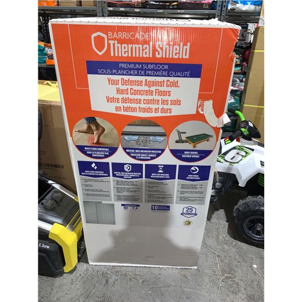 Thermal shield premium subfloor