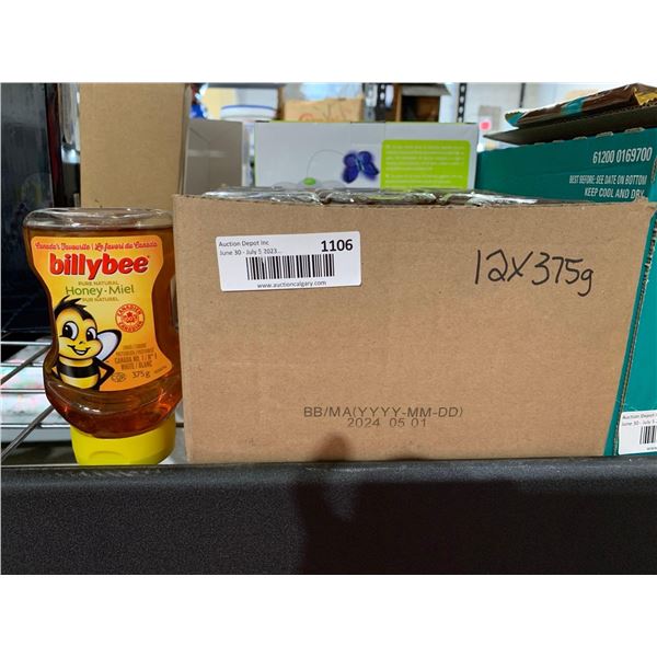 Billybee honey 12 x 375g