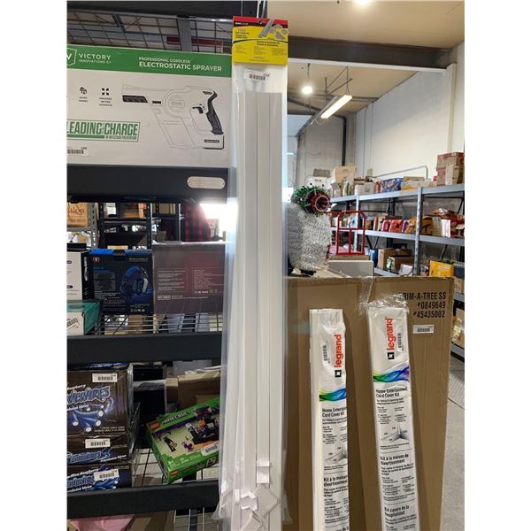 Wall conduit channel and accessory kit lot of 4