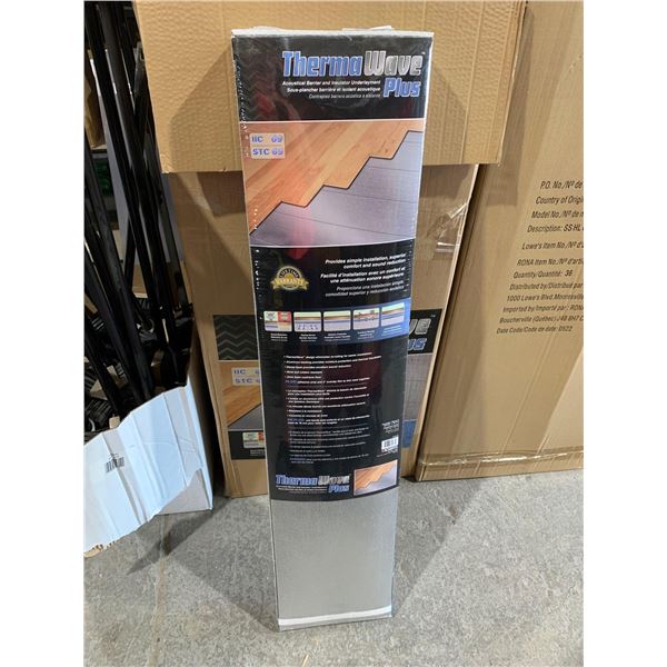 Therma wave acoustical barrier