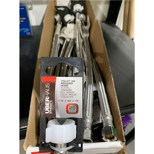 set of 15- UberHaus Toilet SS braided hose