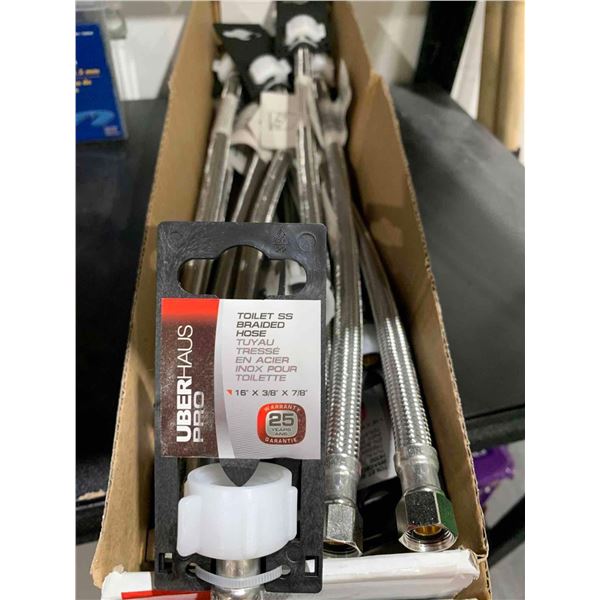 set of 15- UberHaus Toilet SS braided hose