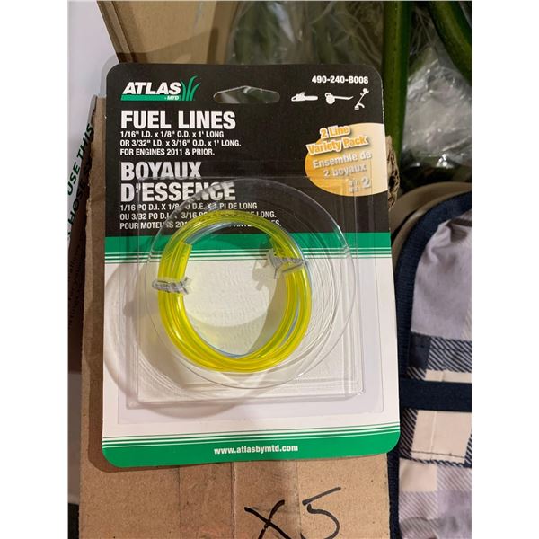 Lot of 5 Atlas Fuel Lines - 1/16" I.D x 1/8" O.D x 1' long