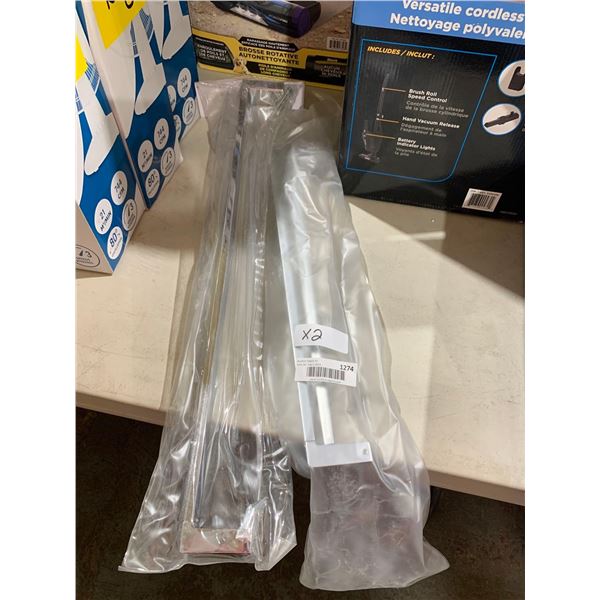 Lot of 2- Taymor 24" silver towel bar