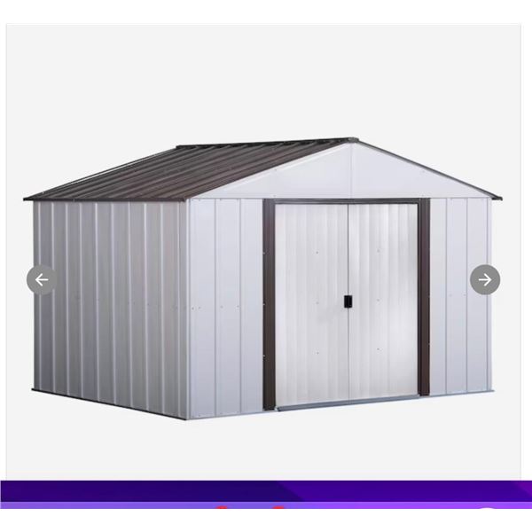 NEW Arrow High Point Series 10 x 8 ft Metal Gard Shed in Box