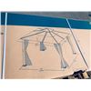 Image 3 : NEW Style Selections Hard Top Gazebo 9ft x 9ft includes insect screen slight damage on box as pictur