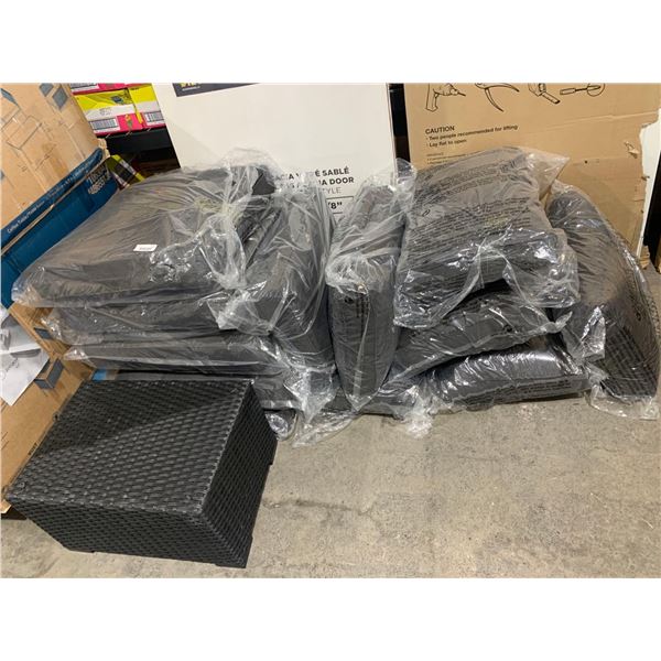 Lot of assorted NEW Patio Furniture Cushions and ottoman