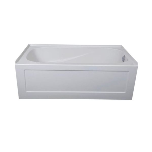 NEW Pheonix Mirolin White Acrylic Skirted Bathtub 60 inch Left