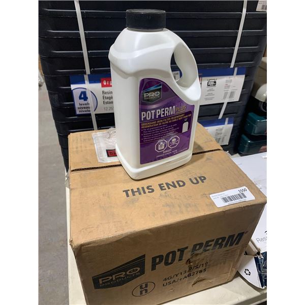 Pot Perm greensand iron filter regenerant CASE lot 4 x 1Gal
