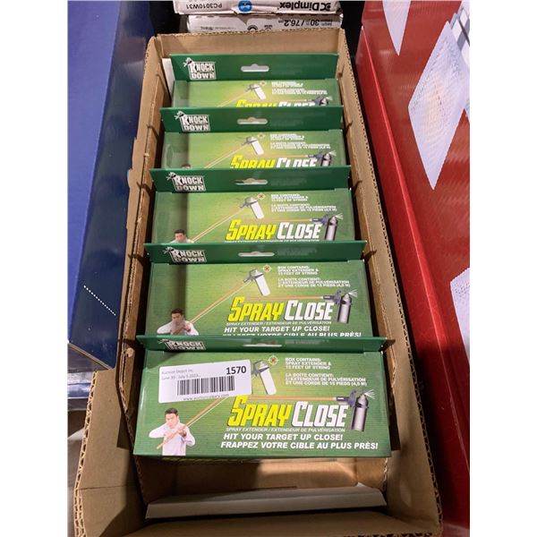 Lot of 5- Knock Down Spray Close Spray Extender