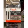 Image 2 : Lot of 12 X 24 pc Classic Lag Screws #14 2 1/2" - Black