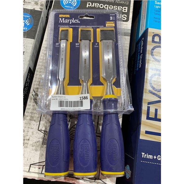 Irwin Marples 3 pc Chisel Set