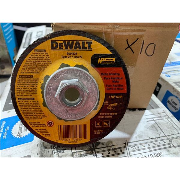 DEWALT Grinding Wheel, General Purpose for Metal, 4-1/2-Inch x 1/4-Inch x 5/8-Inch (DW4523)