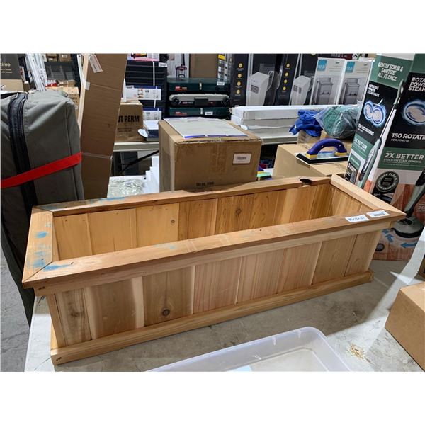 Wooden Planter Box - Minor Damage as seen 39x13x10"