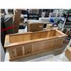 Image 1 : Wooden Planter Box - Minor Damage as seen 39x13x10"