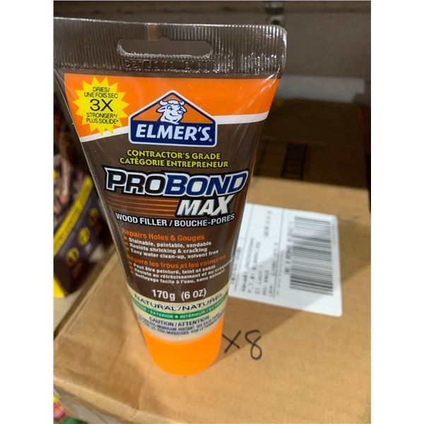 Elmer's Pro-Bond Max Wood Filler 8x170g - Color: Natural