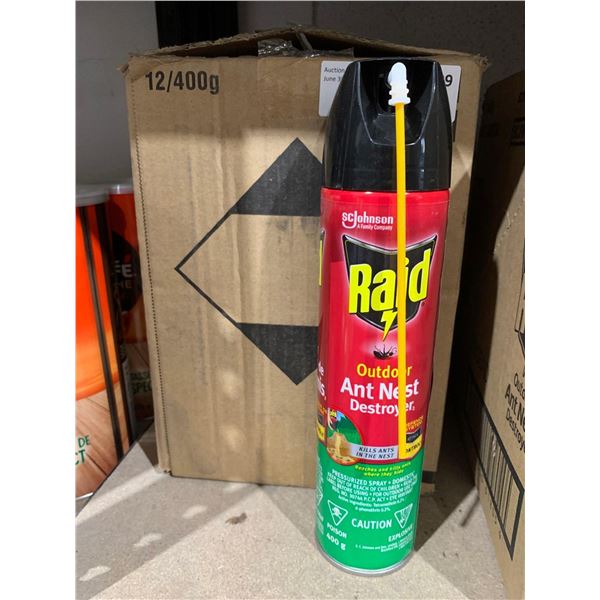 Raid Outdoor Ant Nest Destroyer - 12x400g
