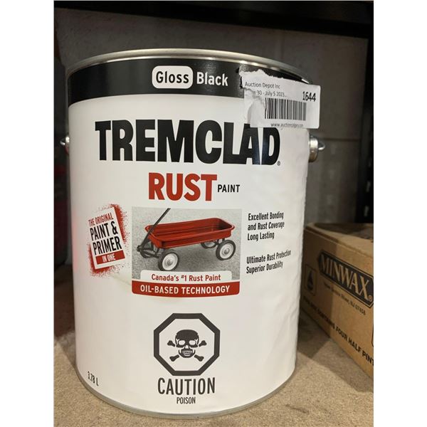 Tremclad Rust Paint - Black - 3.78L