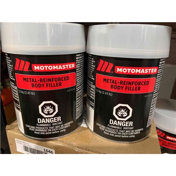 Motomaster Metal Reinforced  Body Filler Kit 2X2.43Lbs