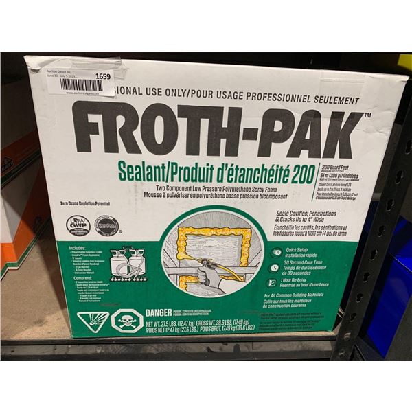 Froth-Pak Sealant Two Component Low Pressure Polyurethane Spray Foam 27.5 Lbs