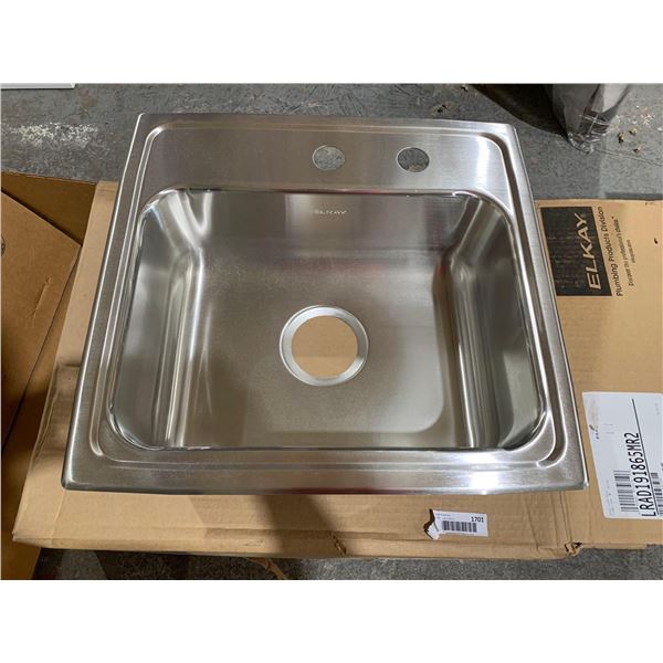 Elkay LRAD191865MR2 19" Stainless Steel Single Bowl Sink