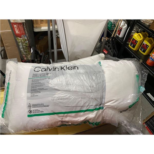 Calvin Klein Luxury Pillows - Lot of 2 - King Size