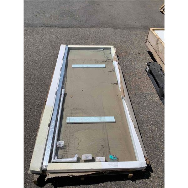 80x33" Single Sliding Shower Door with Hardware