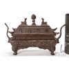 Image 2 : Sino-Tibetan "Buddhism Treasures" bronze incense burner, purportedly late 20th century, 8" wide X 5 