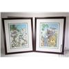 Image 1 : Two framed limited edition prints including Chickadees 97/4950 and Nesting Bluebirds 114/4950 and bo