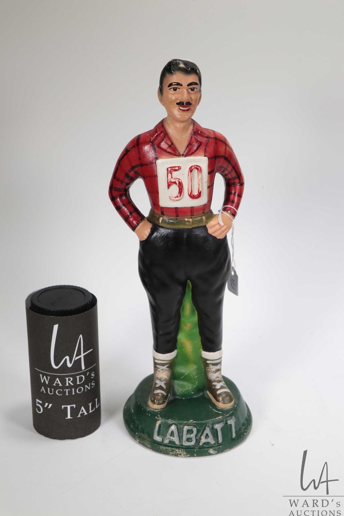 Vintergön Rabatt Vintage composition Labatt promotional figure of a Mr. Labatt 50 ...