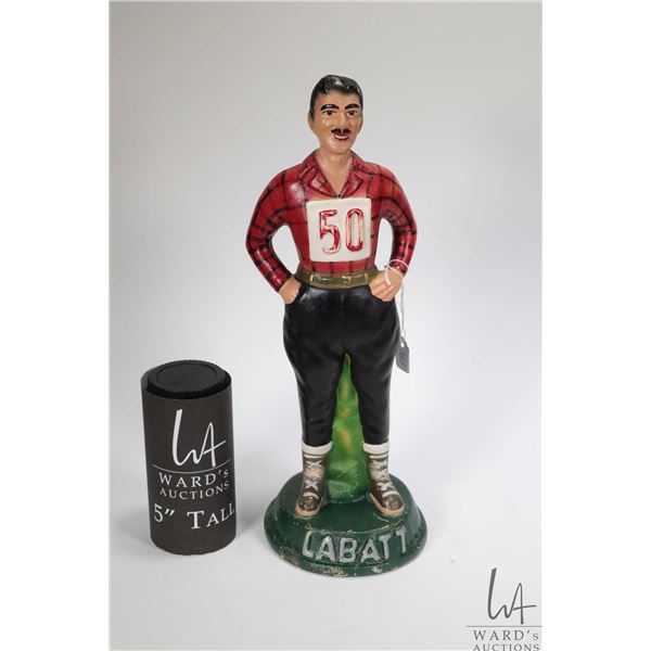 Vintage composition Labatt promotional figure of a Mr. Labatt 50 ...