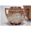Image 2 : Three piece of antique Doulton Lambeth glazed including hand turned and decorated 9" ewer and Doulto