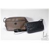 Image 1 : Two Fendi purses including black leather and a coated canvas, note: in worn condition