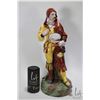 Image 1 : Hand painted Majolica jester figure, 18" in height