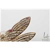 Image 7 : 18kt yellow gold dragonfly brooch, set with 1.05ct oval cabochon sapphires, 5.00ct of round full cut