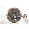 Image 3 : Antique Hampden 17 jewel pocket watch with double sunk second sweep and Arabic numerals on white por